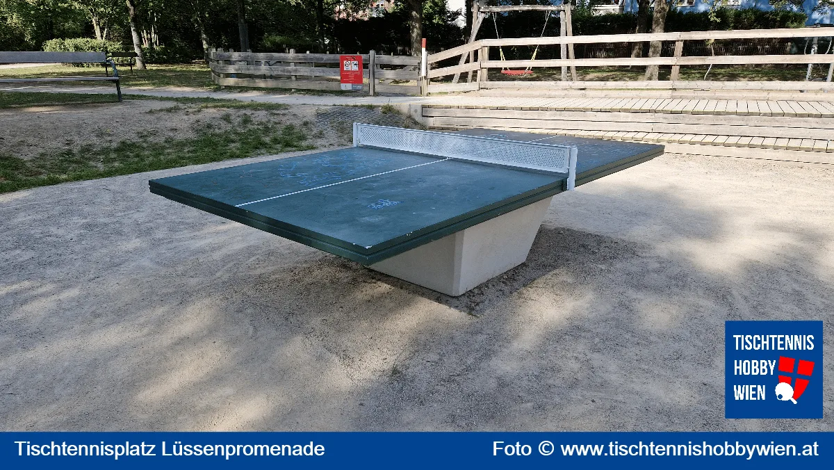 Tischtennistisch Lüssenpromenade, 21. Bezirk, Floridsdorf