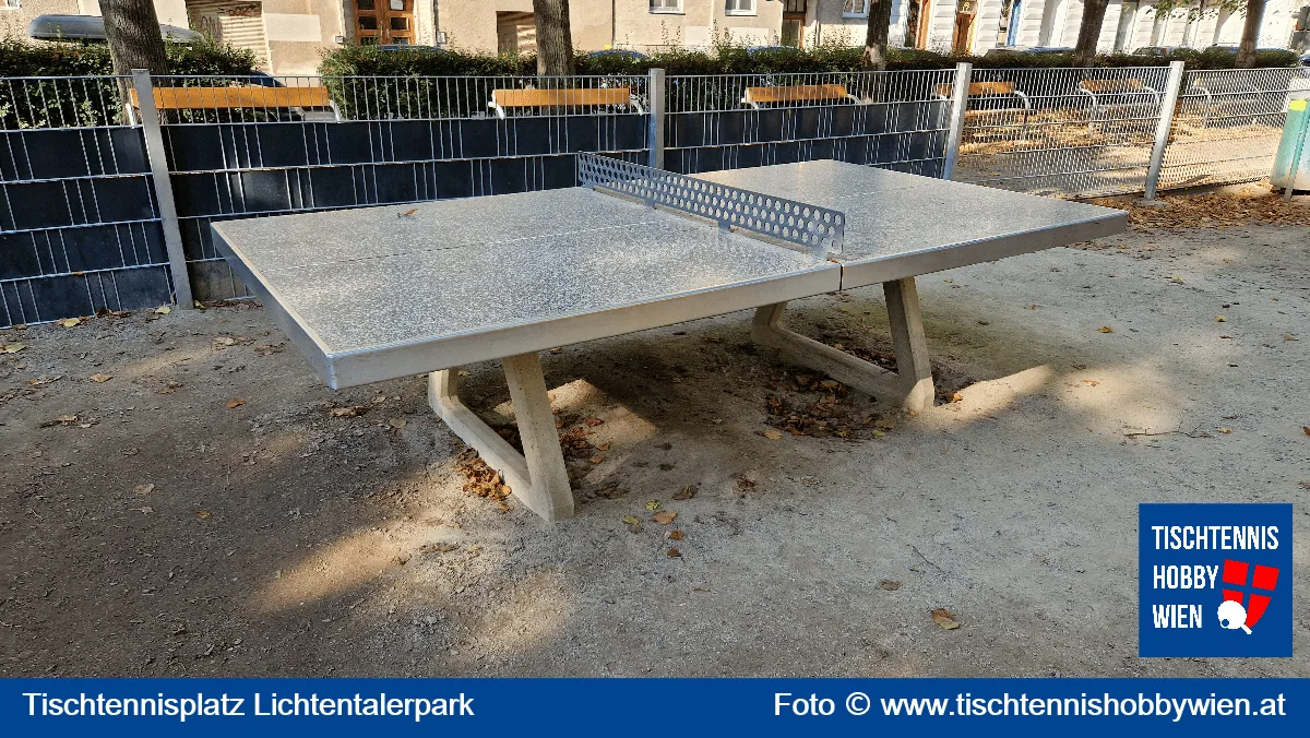 Tischtennistisch Lichtentalerpark, 9. Bezirk, Alsergrund
