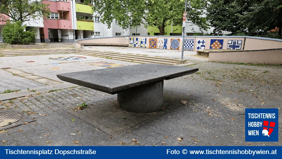 Tischtennistisch Dopschstraße, 21. Bezirk, Floridsdorf