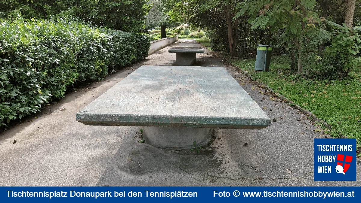 Tischtennistisch Donaupark - Tennisplätze, 22. Bezirk, Donaustadt