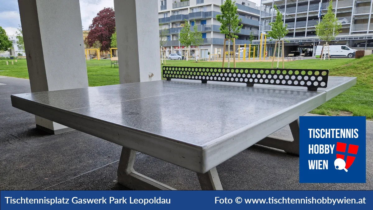 Tischtennistisch Gaswerk Park Leopoldau, 21. Bezirk, Floridsdorf
