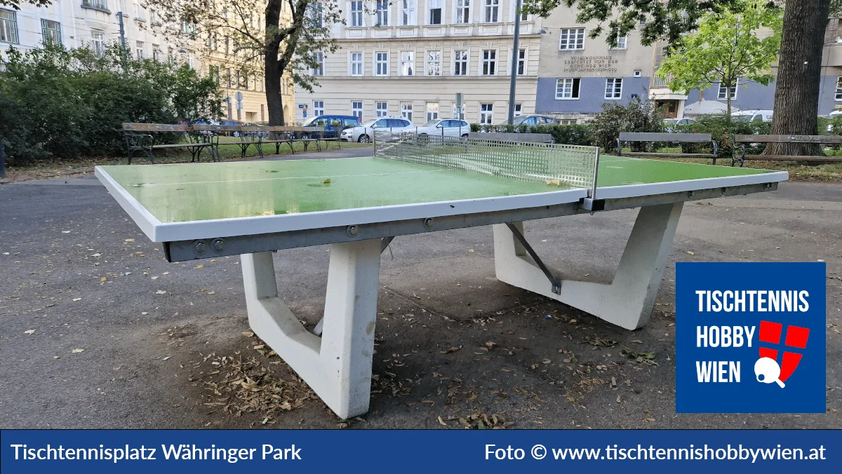 Tischtennistisch Währinger Park – Ost, 18. Bezirk, Währing