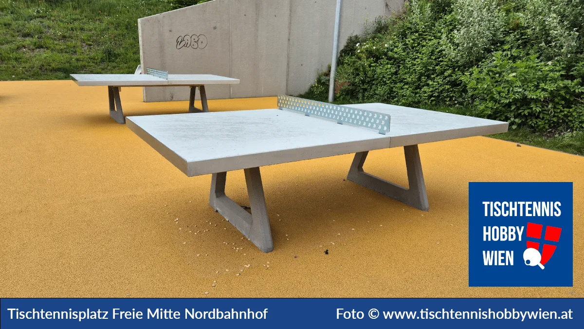 Tischtennistisch Freie Mitte Nordbahnhof, 2. Bezirk, Leopoldstadt