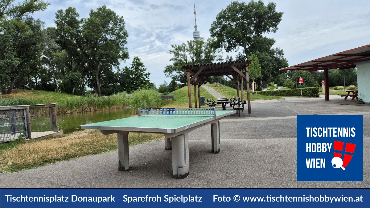 Tischtennistisch Donaupark – beim Eingang Sparefrohspielplatz, 22. Bezirk, Donaustadt
