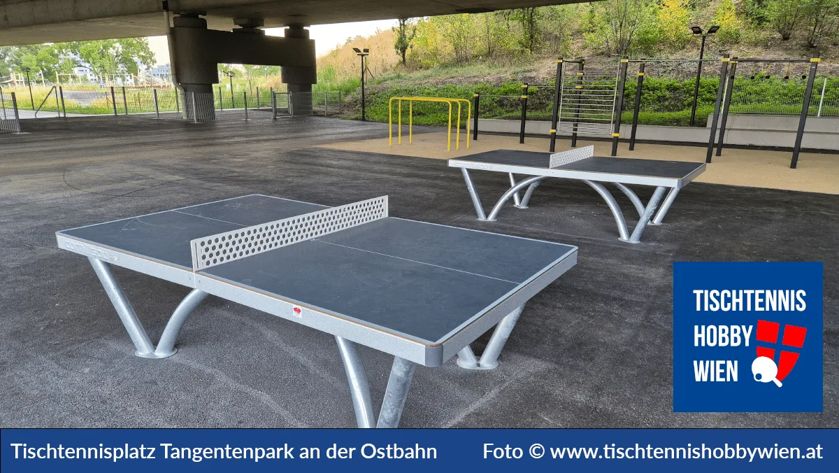 Tischtennistisch Tangentenpark a. d. Ostbahn, 10. Bezirk, Favoriten