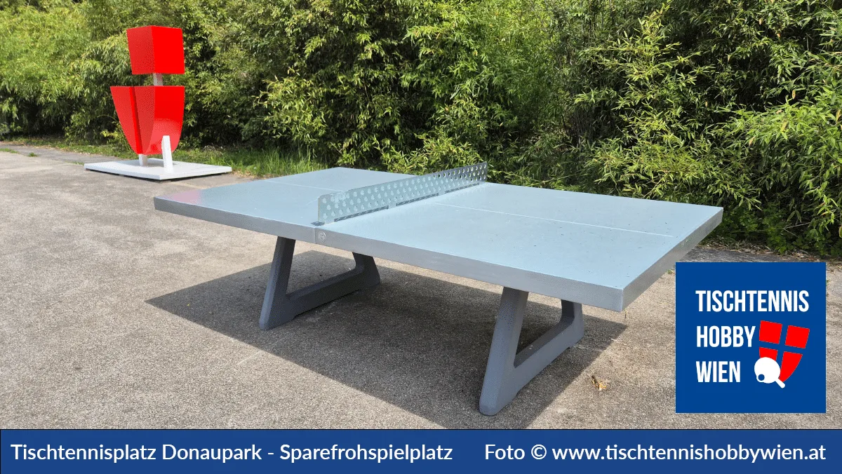Tischtennistisch Donaupark – vor dem Sparefrohspielplatz, 22. Bezirk, Donaustadt