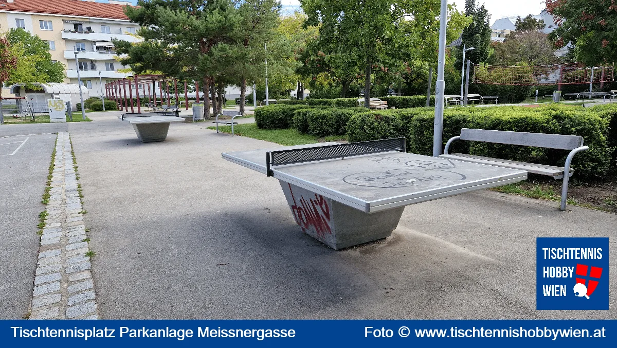 Tischtennistisch Parkanlage Meissnergasse, 22. Bezirk, Donaustadt