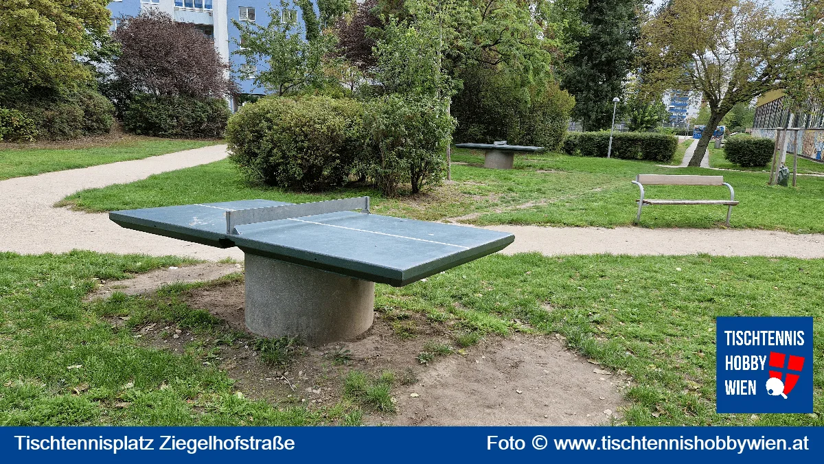 Tischtennistisch Parkanlage Ziegelhofstraße, 22. Bezirk, Donaustadt