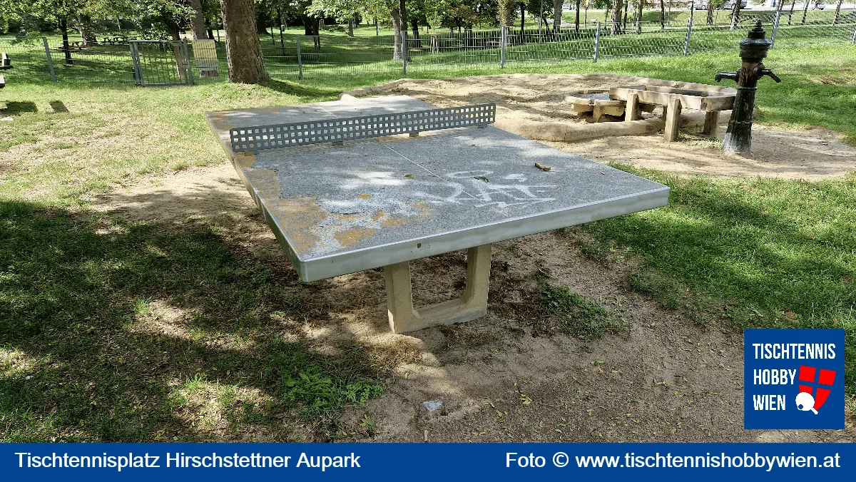 Tischtennistisch Hirschstettner Aupark, 22. Bezirk, Donaustadt