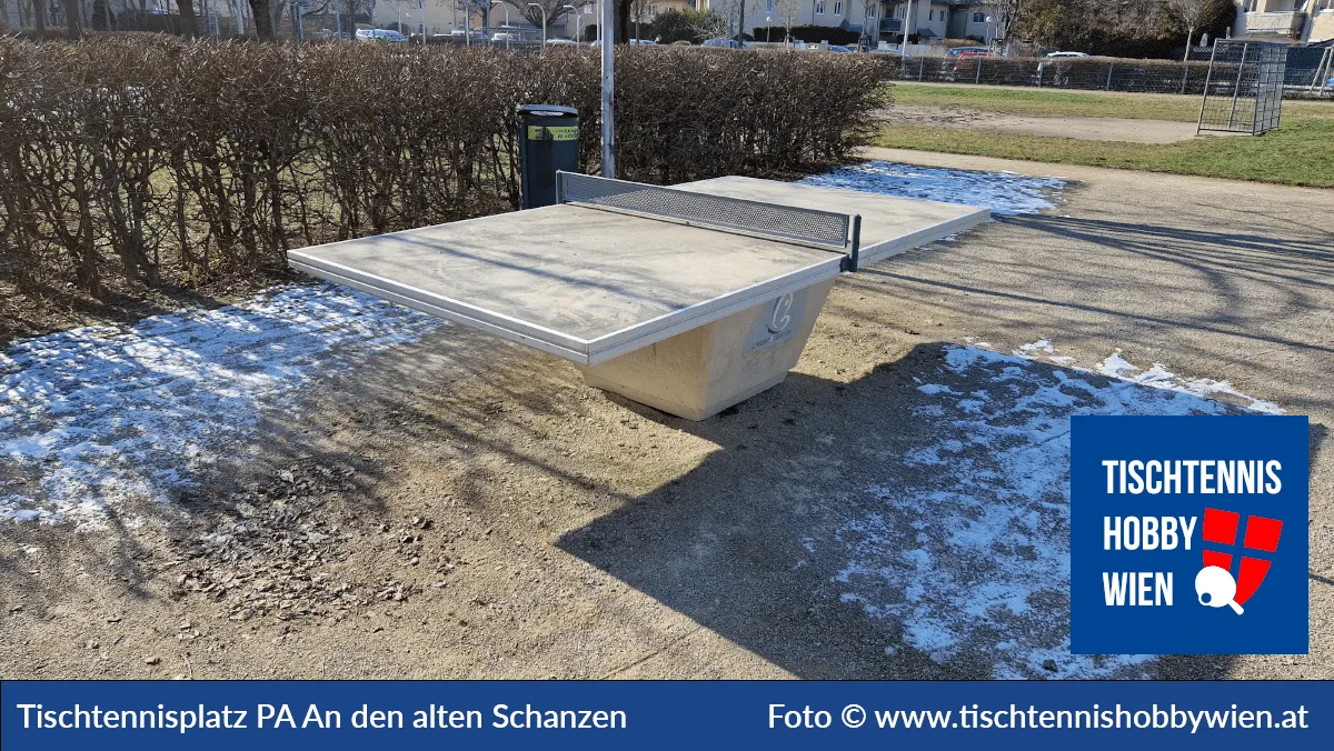 Tischtennistisch Parkanlage An der alten Schanze, 22. Bezirk, Donaustadt