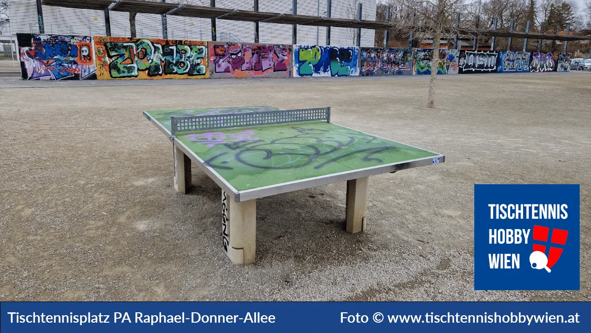 Tischtennistisch Parkanlage Raphael-Donner-Allee, 22. Bezirk, Donaustadt