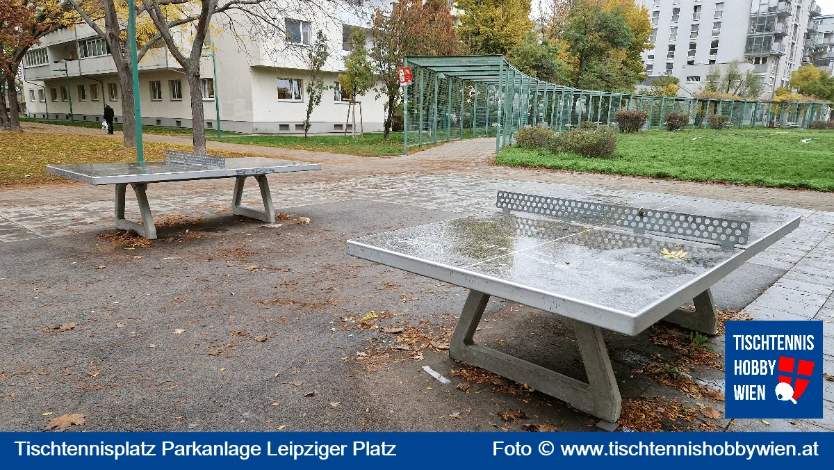 Tischtennistisch Parkanlage Leipziger Platz, 20. Bezirk, Brigittenau