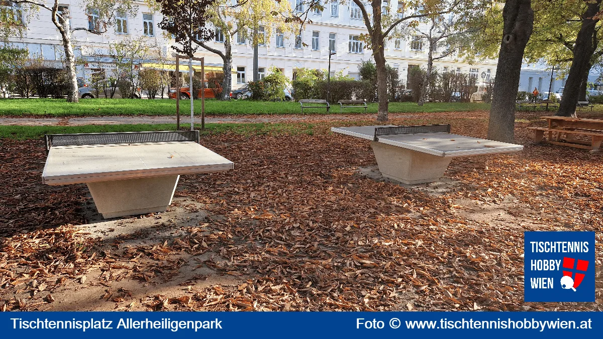 Tischtennistisch Allerheiligenpark, 20. Bezirk, Brigittenau