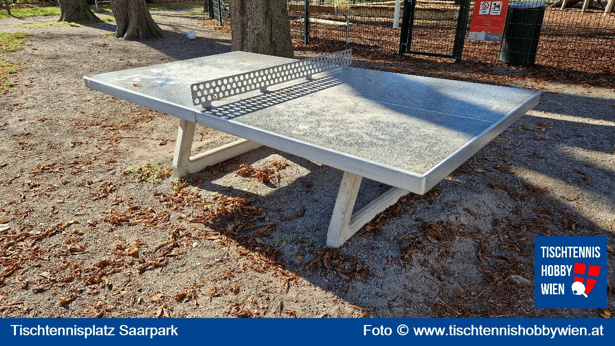 Tischtennistisch Saarpark, 19. Bezirk, Döbling