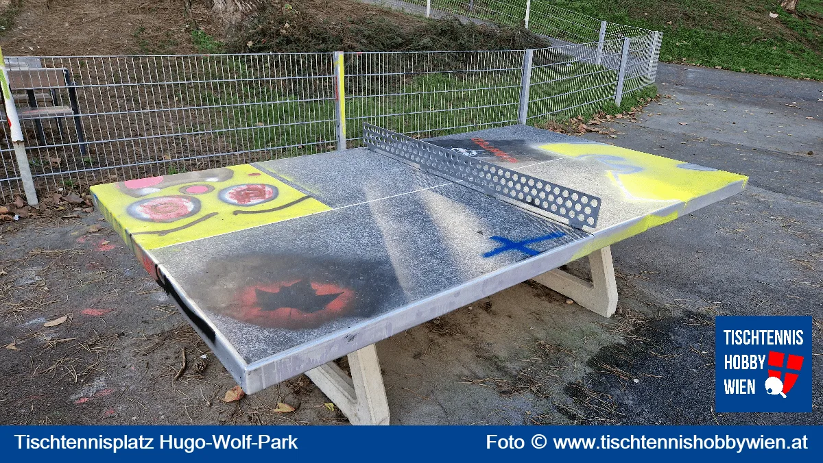 Tischtennistisch Hugo-Wolf-Park, 19. Bezirk, Döbling