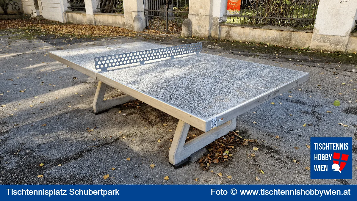 Tischtennistisch Schubertpark, 18. Bezirk, Währing