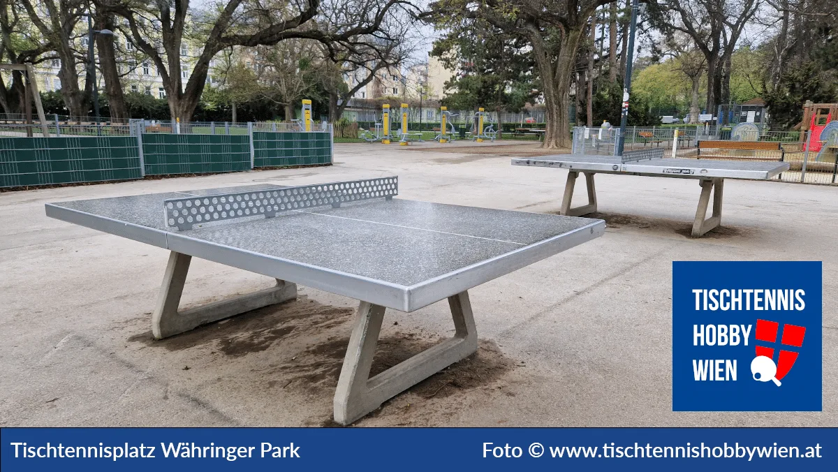 Tischtennistisch Währinger Park – West, 18. Bezirk, Währing