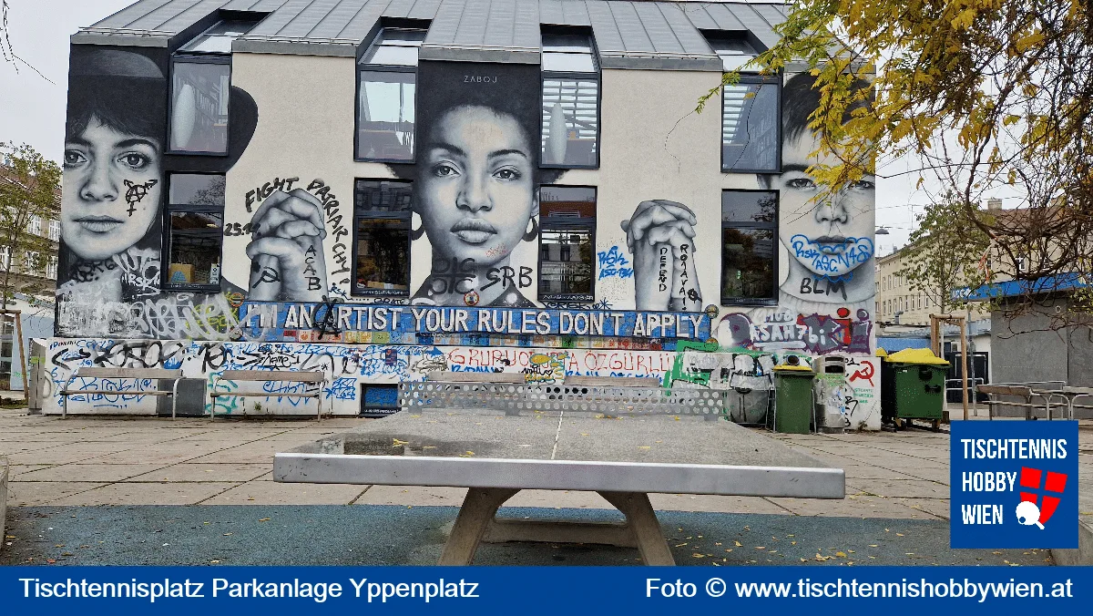 Tischtennistisch Parkanlage Yppenplatz, 16. Bezirk, Ottakring