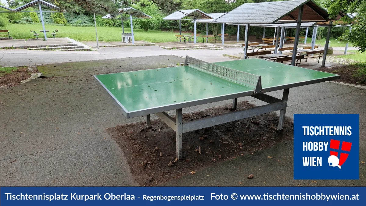 Tischtennistisch Kurpark Oberlaa - Regenbogenspielplatz, 10. Bezirk, Favoriten
