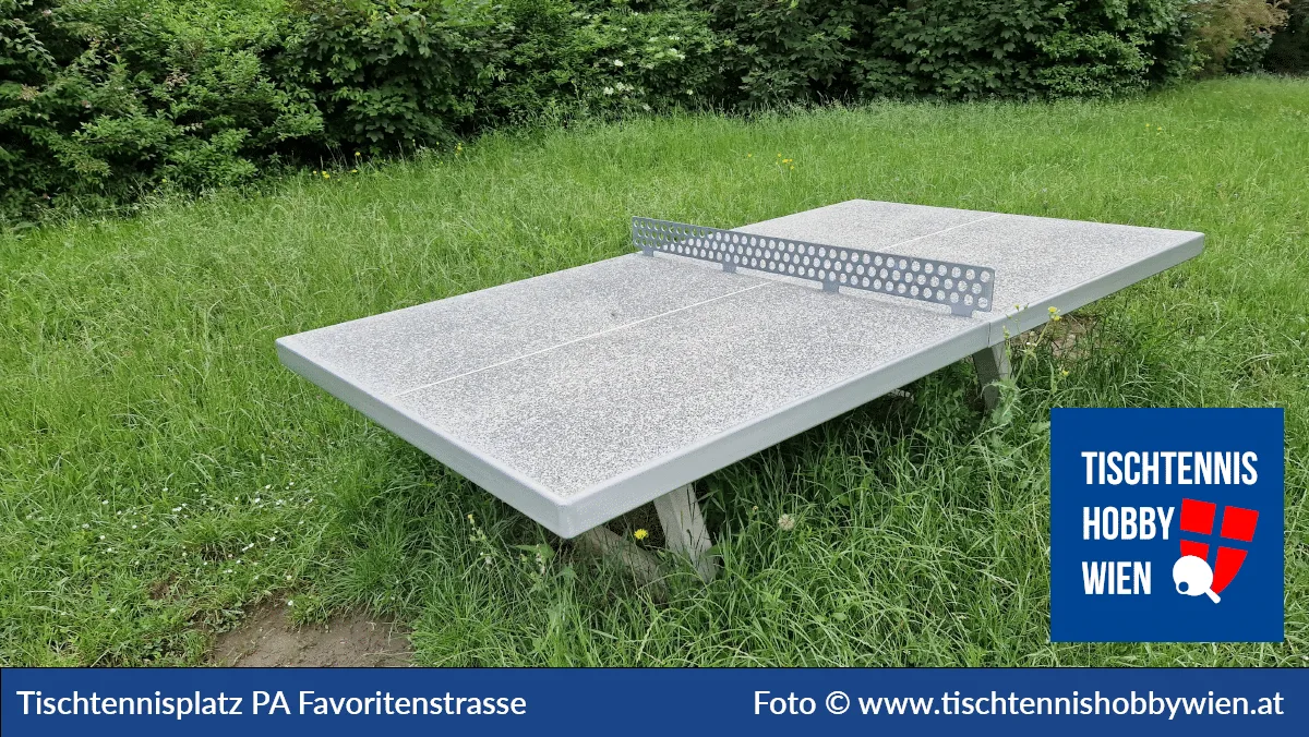 Tischtennistisch Parkanlage Favoritenstraße, 10. Bezirk, Favoriten