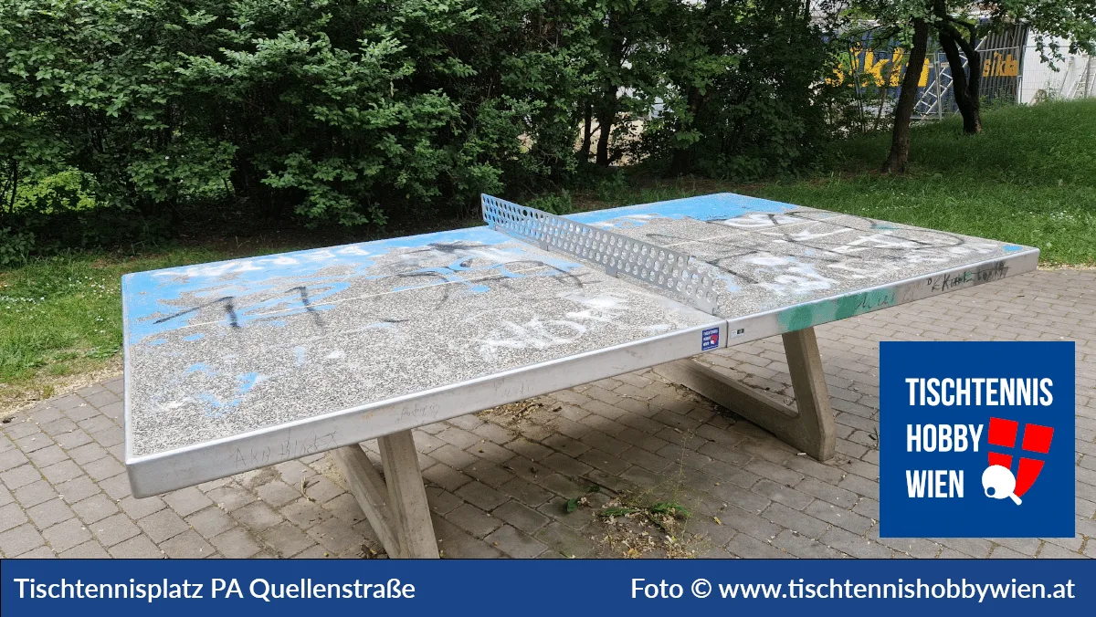 Tischtennistisch Parkanlage Quellenstraße, 10. Bezirk, Favoriten