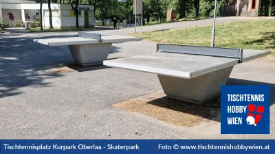 Tischtennistisch Kurpark Oberlaa - Skaterpark